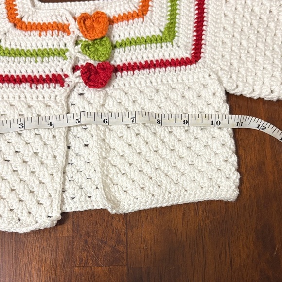 Handmade Crochet Baby Sweater - Picture 5 of 7